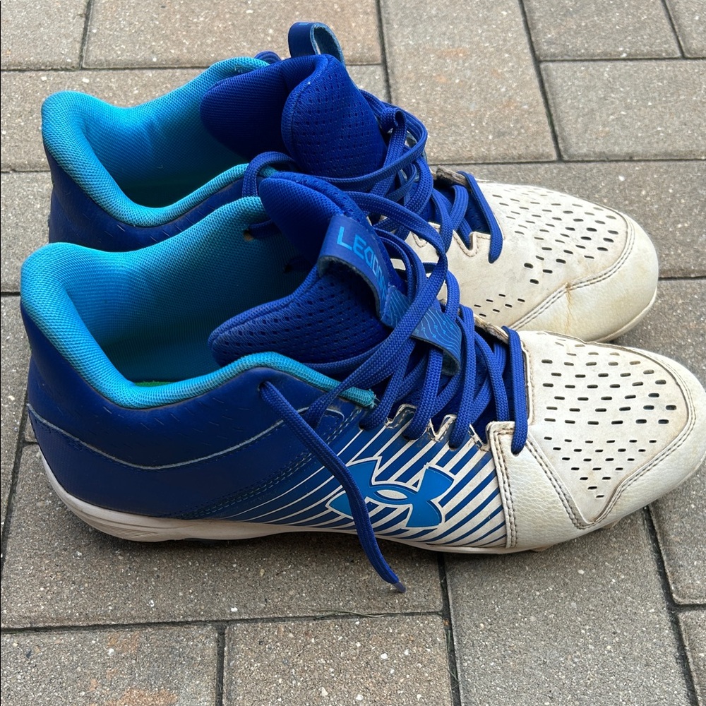 Under Armour Blue and White Athletic Shoes